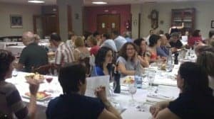 Asistentes a la cena. 