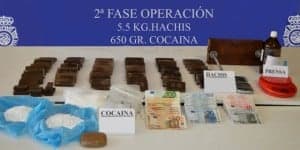 Material incautado. 