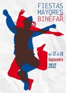 Cartel de las fiestas de Binéfar. José Luis Treviño.