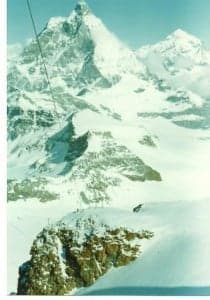 Cervino desde el teleférico Klein Matterhorn. Foto: Pedro Solana.