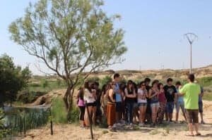 Visita a uno de los rincones naturales de la feria.