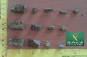 Droga incautada en Barbastro.