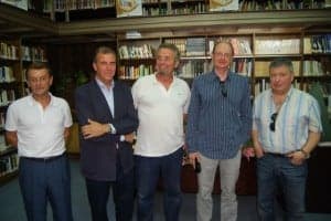 Luis Sánchez, Antonio Cosculluela, Pere Rovira, Fernando Marías y Chusé Inazio Navarro. José Luis Pano.