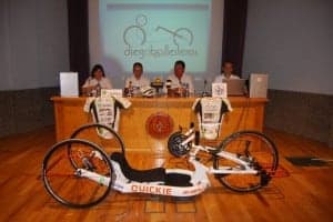 La handbike de Diego. JLP.