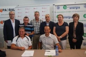 Ballesteros con los patronos y representantes institucionales. JLP.