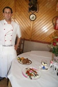 Menú de ternera. 