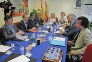 Reunión con la consejera Serrat.
