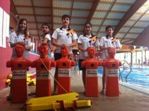 El equipo de salvamento de Airon Club.