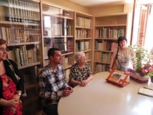 Acto de recepción de la biblioteca José Mª Brun.