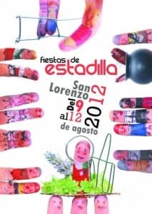 Cartel de las fiestas de Estadilla. 