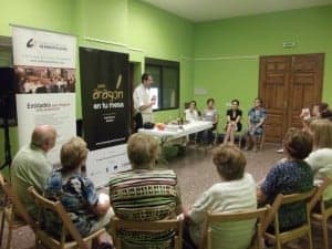Taller culinario en Alberuela de la Liena. Santiago Sánchez Guatas.