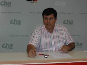 Joaquín Palacín, diputado de CHA. 