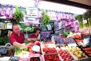 Mercado central de Zaragoza.