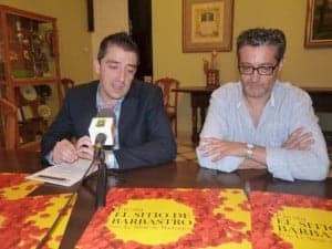Carpi y Briones en la presentación de la fiesta. 