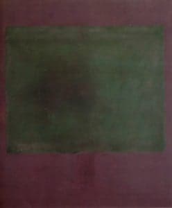 Mark Rothko, "Verde sobre morado".