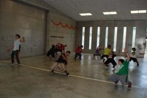 Break dance en el Espacio Joven de Monzón.