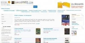 Librería virtual de la UNED de Barbastro.