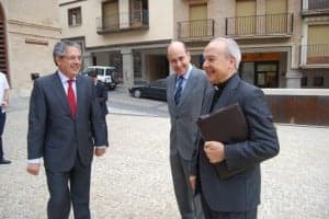 Alfonso Milián junto a Silva y Fernández de Alarcón. JLP.