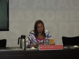 Mayte Pérez censura los recortes educativos.