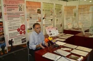 Jaime Facerías presenta la exposición de la Comarca en FERMA. NBC.