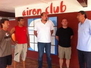 William Kelingres, presidente de la FAN, visita Airon Club.