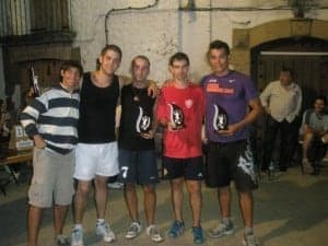 Los campeones y subcampeones.