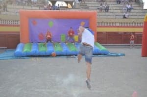 El lanzamiento de penaltis fue una de las pruebas de la batalla. JLP.