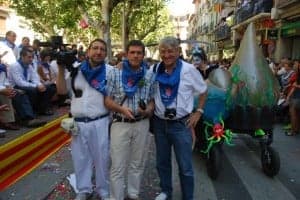 Santolaria, Sánchez y Huguet, nombrados dulzaineros de honor. JLP.