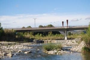 Río Cinca, a su paso por el puente Las Pilas. JLP.