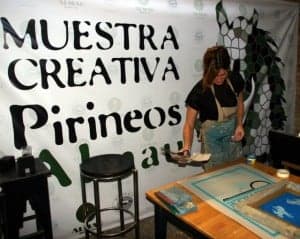 En plena faena.