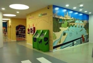 Zona central del aula de medio ambiente urbano.