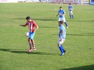 Partido contra el Binéfar. Ángel Huguet.