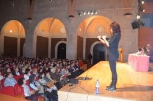 Un momento de la charla. José Luis Pano.