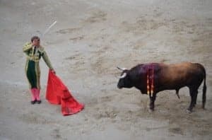 Corrida de toros en Barbastro. JLP.