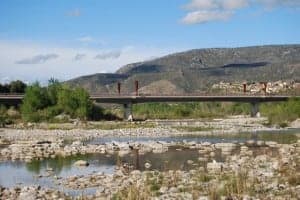 Río Cinca con Estada al fondo. JLP.
