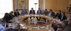 Reunión en el Gobierno de Aragón sobre materia taurina. Carlos Moncín.
