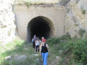 El túnel de la antigua vía férrea. José Luis Pano.