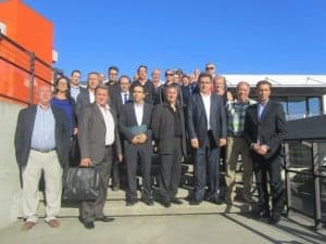 Empresarios y políticos en Tarbes. José Luis Pano.