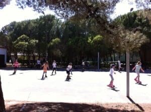 Curso de patinaje del pasado año.