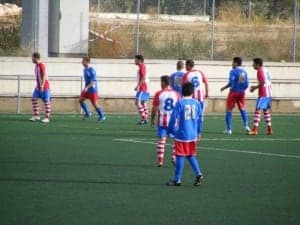 Partido contra el Valdefierro. Ángel Huguet.