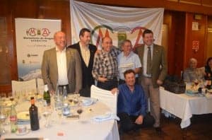 Los montañeros franceses con los anfitriones. Estela Puyuelo. 