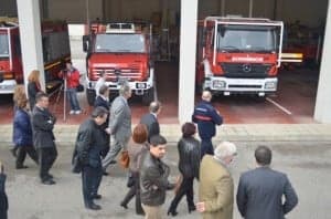 Visita al Parque de Bomberos de Somontano. José Luis Pano.