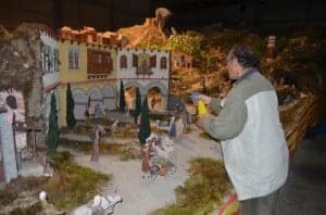 Trabajos en el Belén de Monzón. JLP.