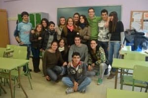 Los alumnos barbastrenses que viajarán a la UE. JLP.