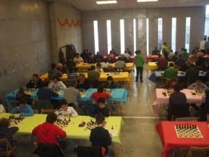 Partidas disputadas en el Espacio Joven de Monzón.