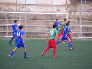 Partido contra el Jacetano. Ángel Huguet.