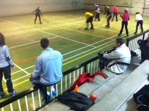 Curso de patinaje. 