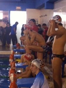 Participantes en el campeonato de salvamento. 