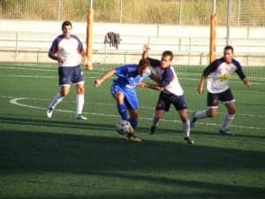 Partido ante el Binéfar. Ángel Huguet.