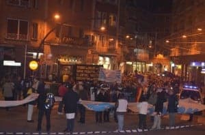 Manifestación en Barbastro. JLP.